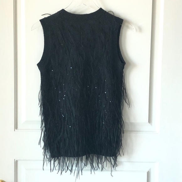 Michael Kors 2pc Feather Embellished Cashmere Set - Picture 5 of 8